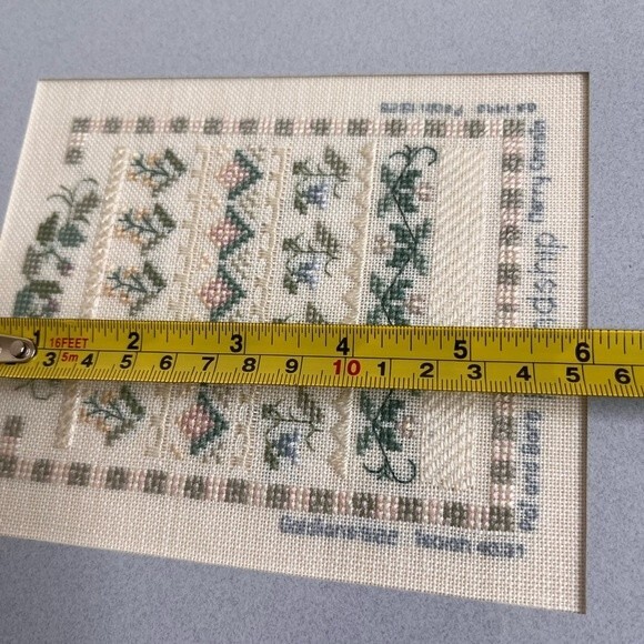 Vintage 1990s Framed Friendship Cross Stitch Thornebrook Gallery 9 X 10.5 Inches - Picture 11 of 12